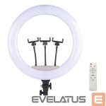 Selfie pulk Elight  SR18 45cm LED Light Ring with 3x Smartphone holder + 220V Adapter + BT remote Black