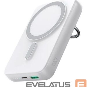 Väline aku Joyroom  power bank 10000mAh Joyroom JR-W050 20W MagSafe with ring and stand White