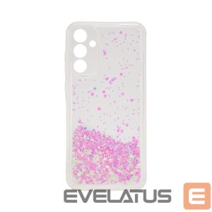 Tagakaaned iLike Samsung Galaxy A35 Silicone Case Water Glitter Light Pink