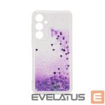 Tagakaaned iLike Samsung Galaxy A35 Silicone Case Water Glitter Purple
