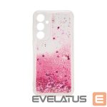 Tagakaaned iLike Samsung Galaxy A55 Silicone Case Water Glitter Pink