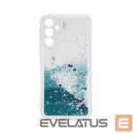 Tagakaaned iLike Samsung Galaxy A55 Silicone Case Water Glitter Blue
