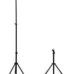 Selfie pulk iLike  21M Premium Stable Metal Tripod Stand 2.1m max 1/4 screw Led Ring / Camera fix Black
