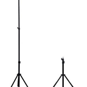 Selfie pulk iLike  21M Premium Stable Metal Tripod Stand 2.1m max 1/4 screw Led Ring / Camera fix Black