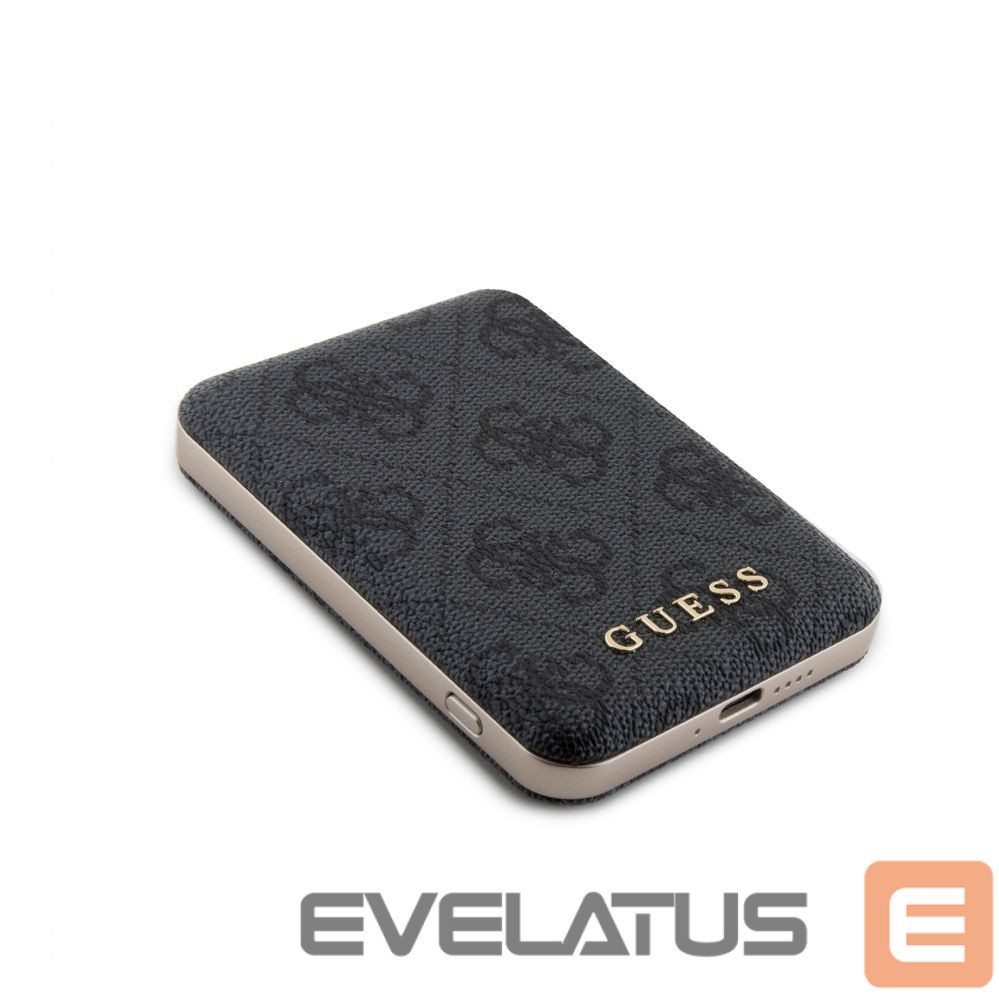 Väline aku Guess Power Bank MagSafe 5000mAh 4G PU Black