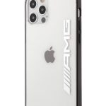 Tagakaaned AMG Apple iPhone 12/12 Pro 6.1' Mettalic Black Edges Case Transparent