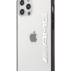 Tagakaaned AMG Apple iPhone 12/12 Pro 6.1' Mettalic Black Edges Case Transparent