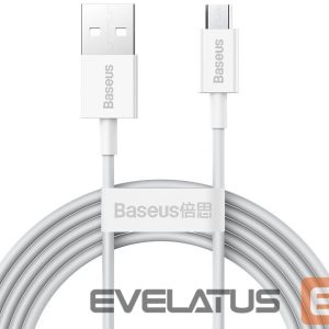 Kaabel Baseus - Superior Fast Charging Data Cable MicroUSB 1m White