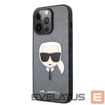 Tagakaaned Karl Lagerfeld Apple iPhone 13 Pro Max Saffiano Head Case Silver
