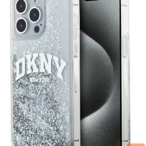 Tagakaaned DKNY Apple iPhone 15 Pro 6.1 hardcase Liquid Glitter Big Logo Black