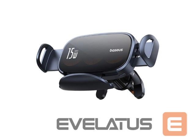 Automaatne hoidja Baseus LightChaser BS-CM029 car holder with triple coil inductive charger Black