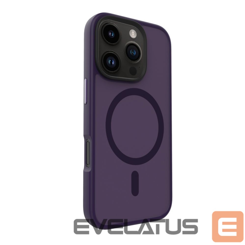 Tagakaaned Evelatus Apple iPhone 16 Pro Hybird Case With Magsafe PC+TPU Purple