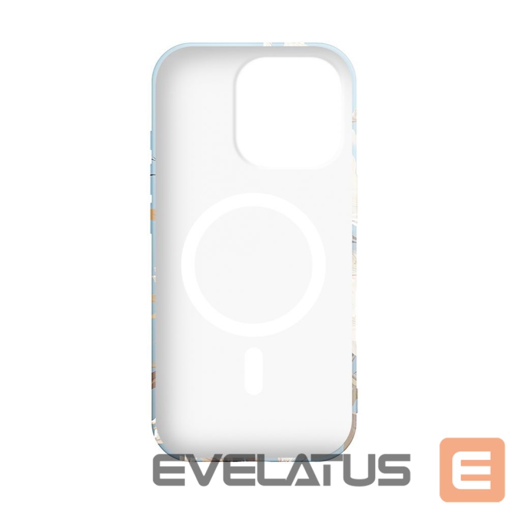 Tagakaaned Evelatus Apple iPhone 16 Pro Max Slim Shell with Magsafe customized print design Flower Blue