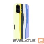 Tagakaaned Evelatus Apple iPhone 16 Multi-Colored Silicone Case With MagSafe Crimson White