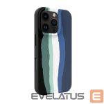 Tagakaaned Evelatus Apple iPhone 16 Pro Max Multi-Colored Silicone Case With MagSafe Aura Blue