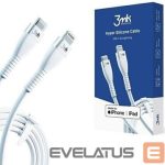 Kaabel 3MK Apple 3mk  Hyper Silicone Cable Type-C to Lightning 20W 3A White