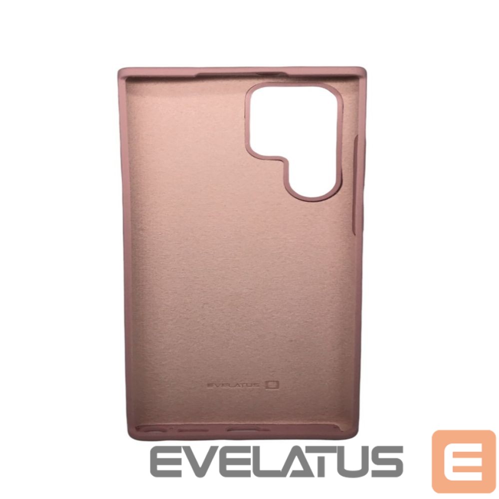 Tagakaaned Evelatus Samsung Galaxy S22 Ultra Premium Soft Touch Silicone Case Pink Sand