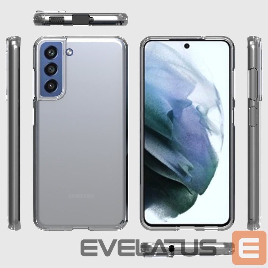 Tagakaaned Evelatus Samsung Galaxy S21 FE Clear Silicone Case 1.5mm TPU Transparent