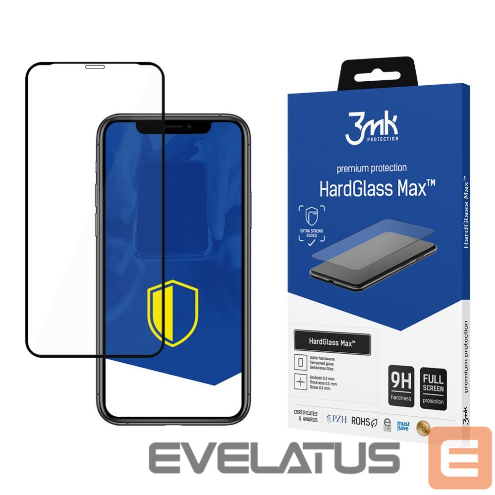 Kaitseklaasid 3MK Apple iPhone Xr/11 Black - HardGlass Max