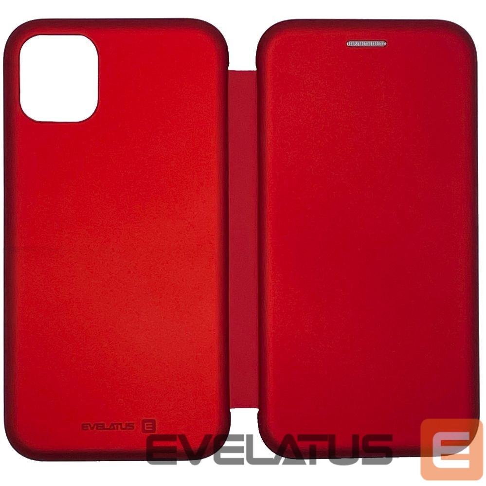 Kaaned - kaaned Evelatus Apple iPhone 12/12 Pro Book Case Red