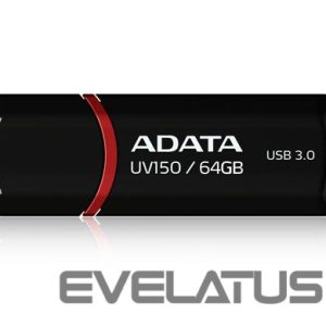 Mälupulk ADATA  UV150 64 GB, USB 3.0, Black 