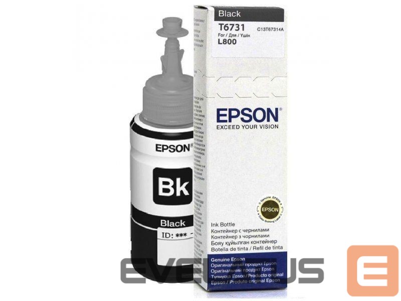Tarvikud ja tarvikud EPSON T6731 Ink bottle 70ml Ink Cartridge, Black