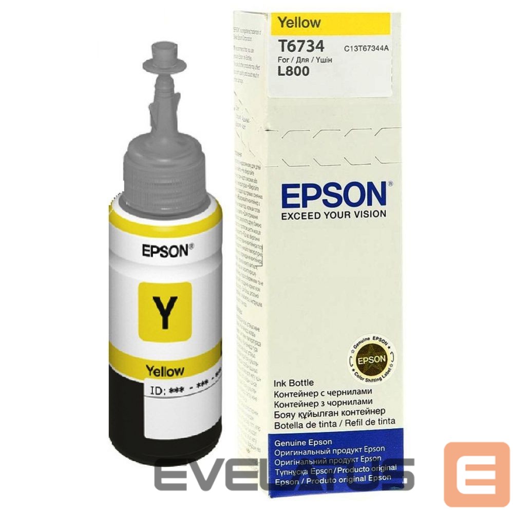 Tarvikud ja tarvikud EPSON T6734 Ink bottle 70ml Ink Cartridge, Yellow