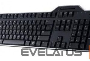Arvuti klaviatuur Dell  KB-813 Smartcard keyboard, Wired, with smart card reader, RU, Black 