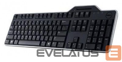 Arvuti klaviatuur Dell KB-813 Smartcard keyboard, Wired, with smart card reader, RU, Black
