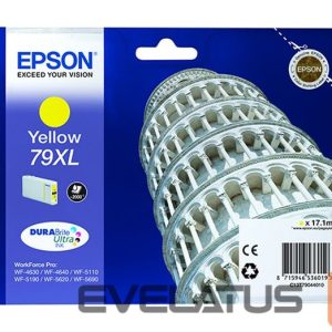 Tarvikud ja tarvikud EPSON  79XL C13T79044010 Inkjet cartridge, Yellow 