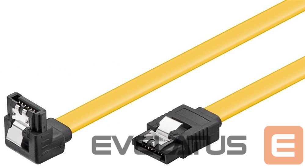 Kaabel Goobay SATA cable PC data cable; 6 Gbps; 90° clip 95020