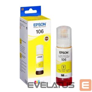 Tarvikud ja tarvikud EPSON  Ecotank 106 Ink Bottle, Yellow 