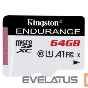 Mälukaardid Kingston  Endurance UHS-I U1 64 GB, micro SDXC, Flash memory class 10