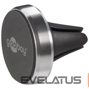 Automaatne hoidja Goobay  Magnetic mount Metal Slim Design for smartphones (35mm) 38685  Black/Silver 