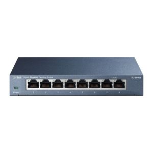 Server – muud tarvikud TP-Link  Switch TL-SG108 Unmanaged, Desktop, 1 Gbps (RJ-45) ports quantity 8, Power supply type External 