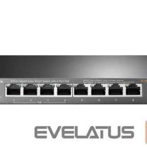 Server – muud tarvikud TP-Link  Smart Switch TL-SG108PE Web Managed, Desktop, 1 Gbps (RJ-45) ports quantity 4, PoE+ ports quantity 4, Power supply type External 