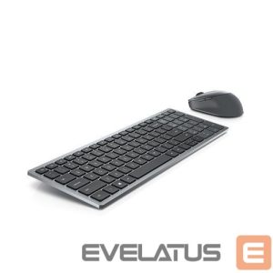 Arvuti klaviatuur Dell  Keyboard and Mouse KM7120W Keyboard and Mouse Set, Wireless, Batteries included, RU, Titan Gray 