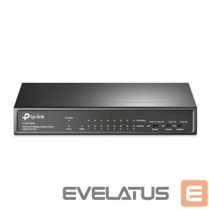 Server – muud tarvikud TP-Link  Switch TL-SF1009P Unmanaged, Desktop, 10/100 Mbps (RJ-45) ports quantity 9, PoE+ ports quantity 8 