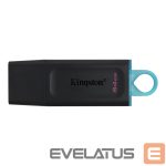Mälupulk Kingston  DataTraveler Exodia USB Flash Drive 64 GB, USB 3.2 Gen 1, Black/Blue, Protective Cap, Large loop 