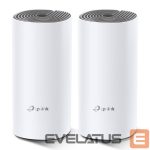 Ruuterid TP-Link  C1200 Whole Home Mesh Wi-Fi System Deco E4 (2-pack)	 802.11ac, 867+300 Mbit/s, 10/100 Mbit/s, Ethernet LAN (RJ-45) ports 2, Mesh Support Yes, MU-MiMO Yes, Antenna type 2xInternal 