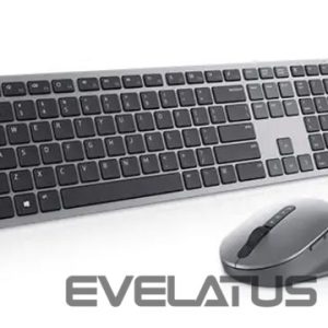 Arvuti klaviatuur Dell  Premier Multi-Device Keyboard and Mouse   KM7321W Wireless, Batteries included, US, Titan grey 