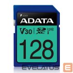 Mälukaardid ADATA  Premier Pro UHS-I SDXC, 128 GB, Flash memory class 10, U3, V30, 85 MB/s, 100 MB/s