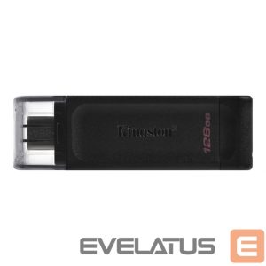 Mälupulk Kingston  USB Flash Drive DataTraveler 70 128 GB, USB 3.2 Gen 1 Type-C, Black 