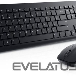 Arvuti klaviatuur Dell  Keyboard and Mouse KM3322W Keyboard and Mouse Set, Wireless, Batteries included, US, Black 
