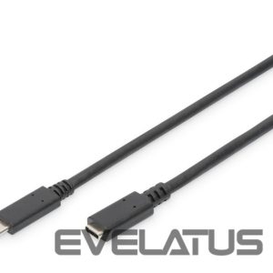 Kaabel Digitus  USB Type-C Extension Cable AK-300210-020-S USB Male 2.0 (Type C), USB Female 2.0 (Type C), Black, 2 m 