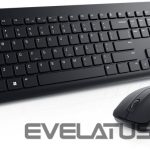 Arvuti klaviatuur Dell  Keyboard and Mouse KM3322W Keyboard and Mouse Set, Wireless, Batteries included, LT, Black 