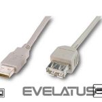 Kaabel Logilink  USB 2.0 extensio cable, USB A female, USB A male, 3 m, Grey