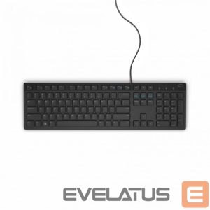 Arvuti klaviatuur Dell  KB216 Standard, Wired, Chiclet style, RU, Black, Numeric keypad, 503 g 