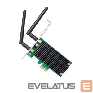 Üleminek TP-Link  Archer T4E, Dual Band PCI Express Adapter 2.4GHz/5GHz, 802.11ac, 300+867 Mbps, 2xDetachable antennas 