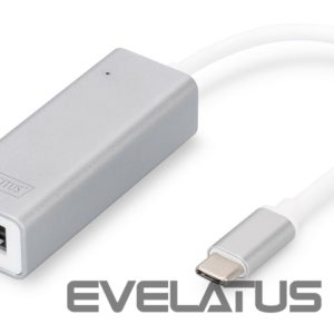 Kaabel Digitus  USB Type C 3.0 Gigabit Ethernet Adapter 10/100/1000 Mbps 	DN-3024 